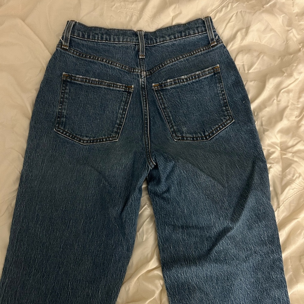 Blue Ripped Mom Jeans - Picture 4 of 4